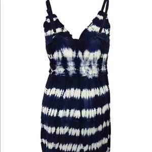 INC International Concepts Ruffles Tie Dyed Dress